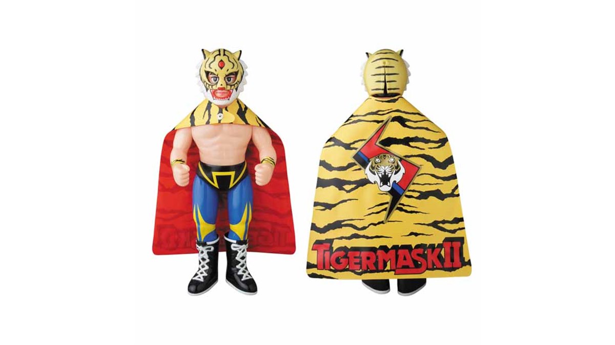 入場時の虎マントも再現した「初代タイガーマスク」ソフビが発売