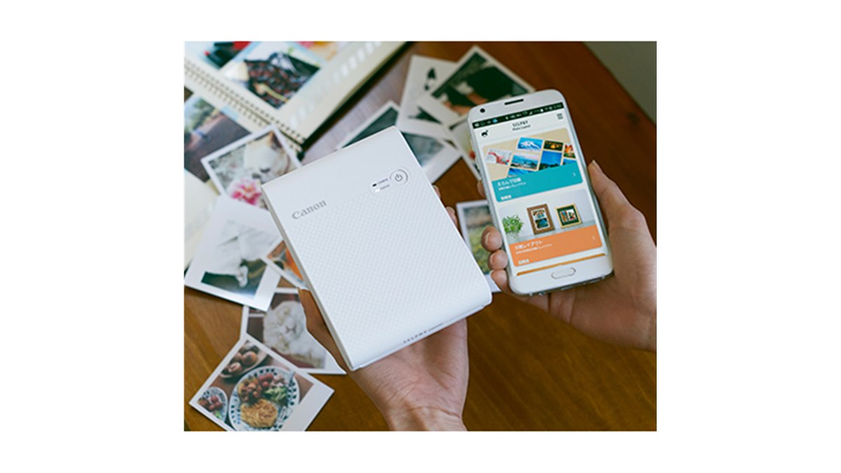 キヤノン、スマホ向けシール印刷機「SELPHY SQUARE QX10」発売日決定