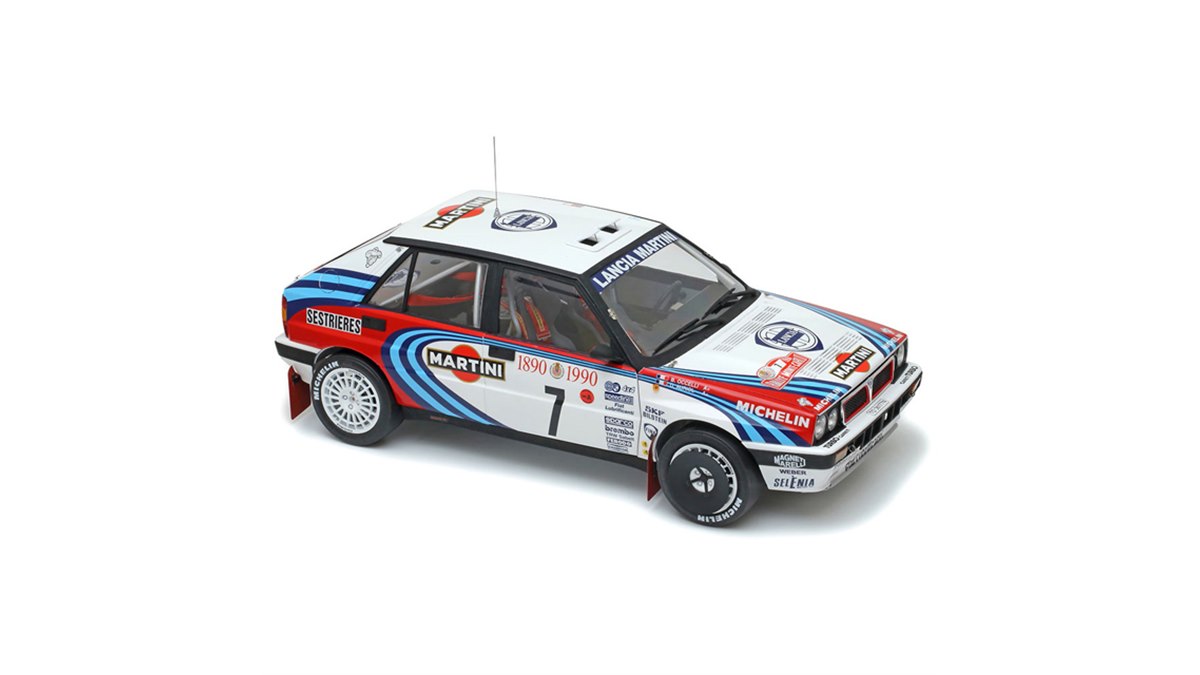 タミヤ、WRC出場車「ランチア デルタ HF インテグラーレ 16V」模型を