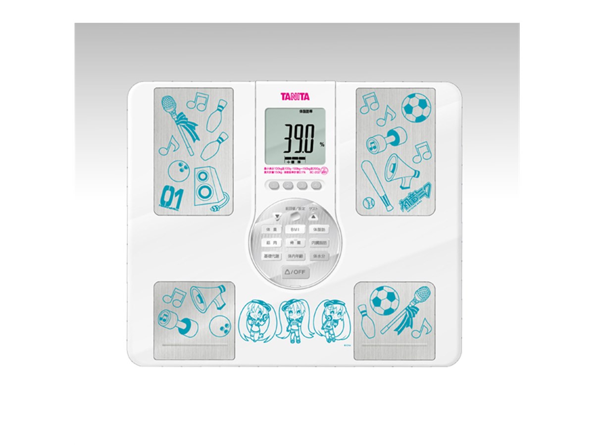 タニタ、「初音ミク」の声でナビゲートするボイス体組成計などコラボ3