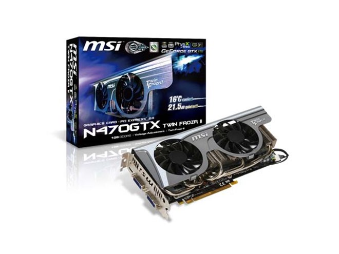 MSI、Twin Frozr II採用GTX470搭載のVGAカード - 価格.com