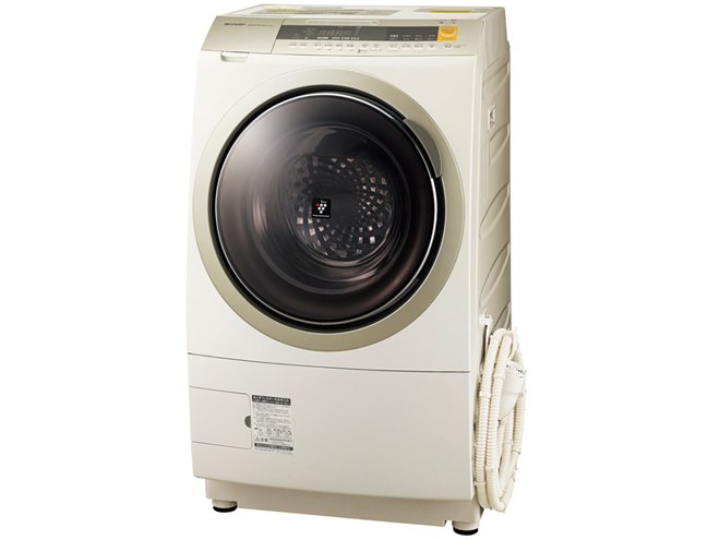 シャープ、衣類の傷みを抑えつつ汚れをしっかり落とすドラム式洗濯機