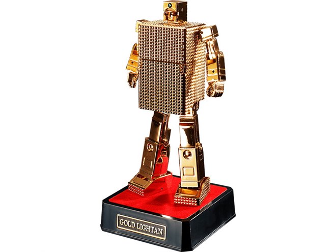 24金メッキ仕上げのフィギュア「超合金魂 ゴールドライタン」、12,960