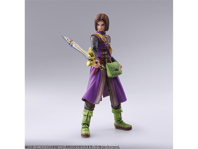 ドラゴンクエストXI」主人公を再現したアクションフィギュア、スライム