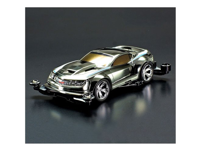 タミヤ、シルバーに輝くミニ四駆「トライゲイル シルバーメッキボディ