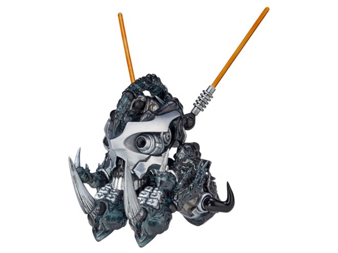 海洋堂、金属塗装を施した「スカルスパルタン“Shadows from Outer