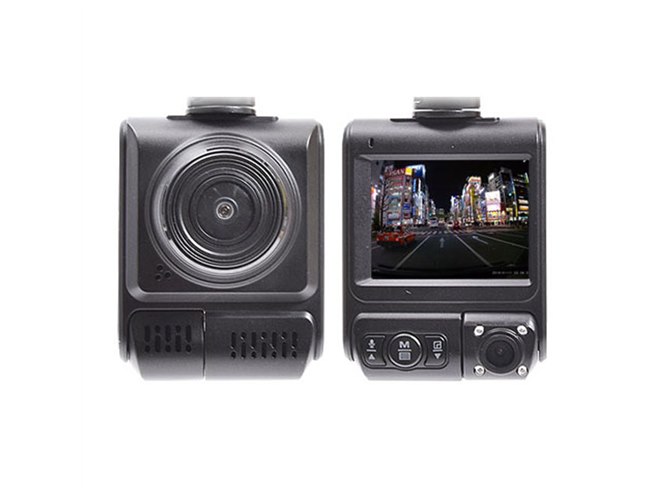 車内カメラはナイトモード対応、前後2カメラ装備フルHDドライブ