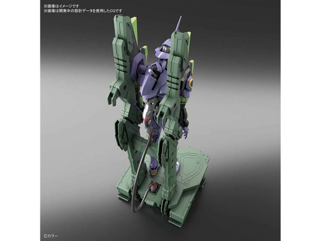 バンダイ、「RG エヴァンゲリオン初号機・輸送台」プラモセットの発売