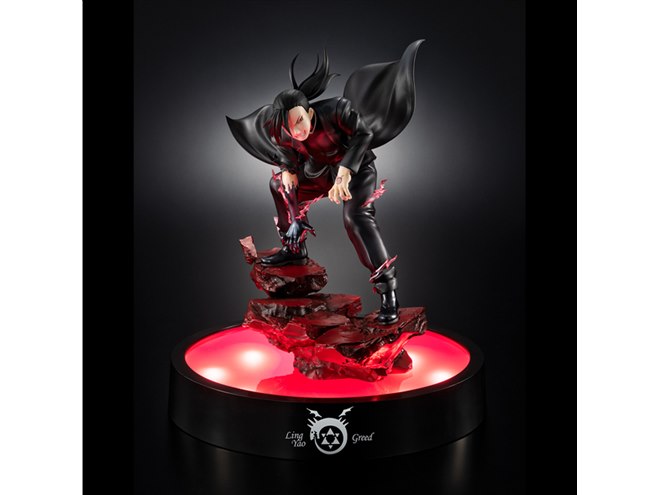 鋼の錬金術師」グリード（リン・ヤオ）の最後の戦いを光る台座付きで