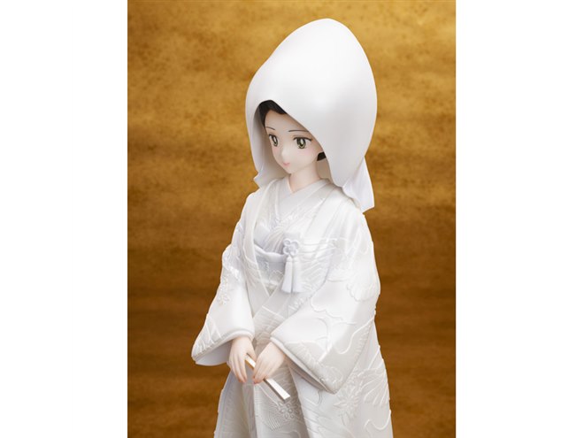 めぞん一刻」白無垢姿の音無響子がフィギュア化、打ち掛けにパール塗装