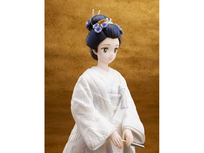 めぞん一刻」白無垢姿の音無響子がフィギュア化、打ち掛けにパール塗装