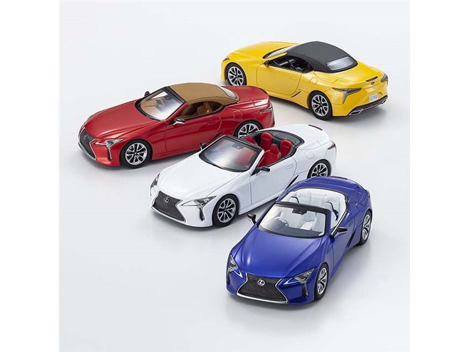 京商、レクサス「LCコンバーチブル」を1/43スケールで再現したダイ
