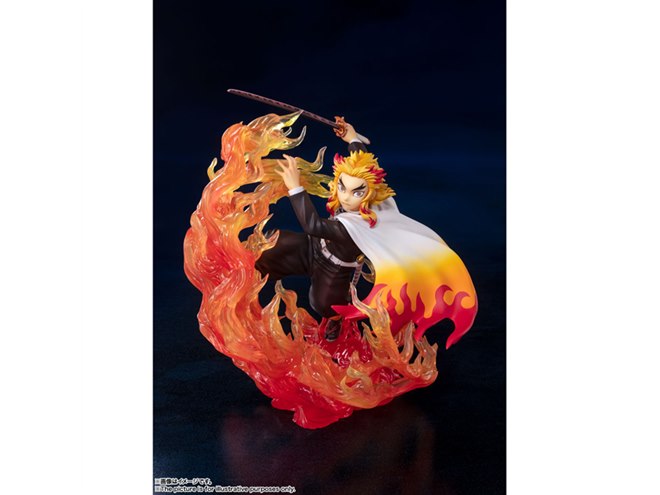 鬼滅の刃」煉獄杏寿郎が“炎の呼吸エフェクト”付きでフィギュア化、4/29