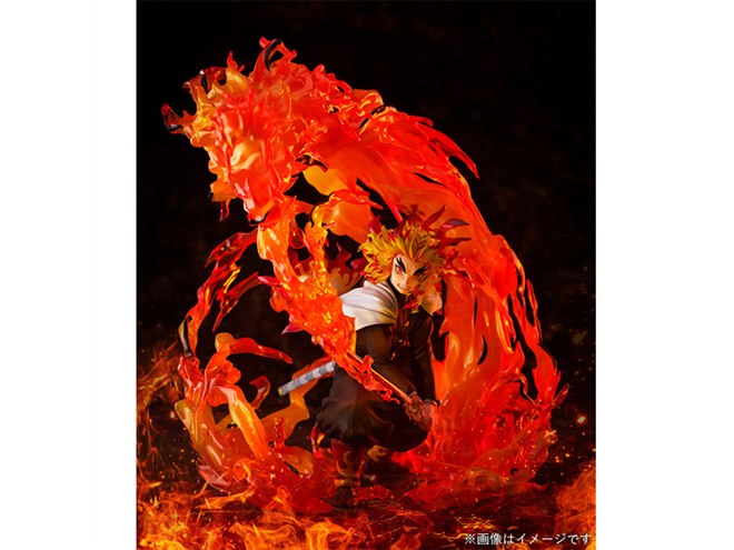 鬼滅の刃」奥義を放つ煉獄杏寿郎が1/8フィギュア化、灼熱の炎を