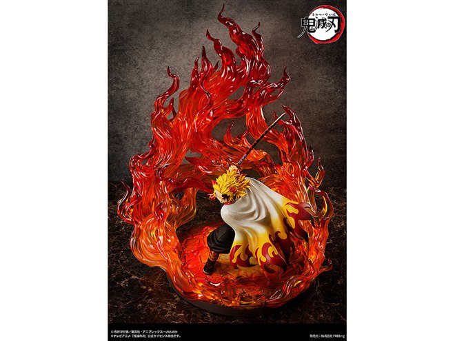 70cm超え炎のエフェクト付き、「鬼滅の刃」煉獄杏寿郎が1/4ビッグ