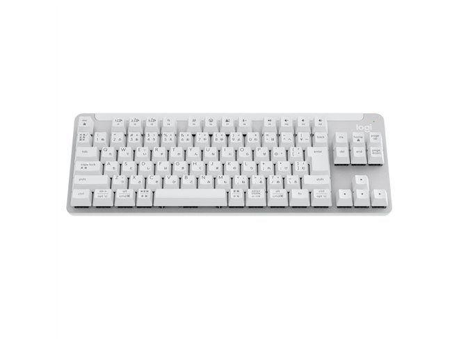 ロジクール、メカニカルキーボード「K835」の赤軸ワイヤレスモデルを8