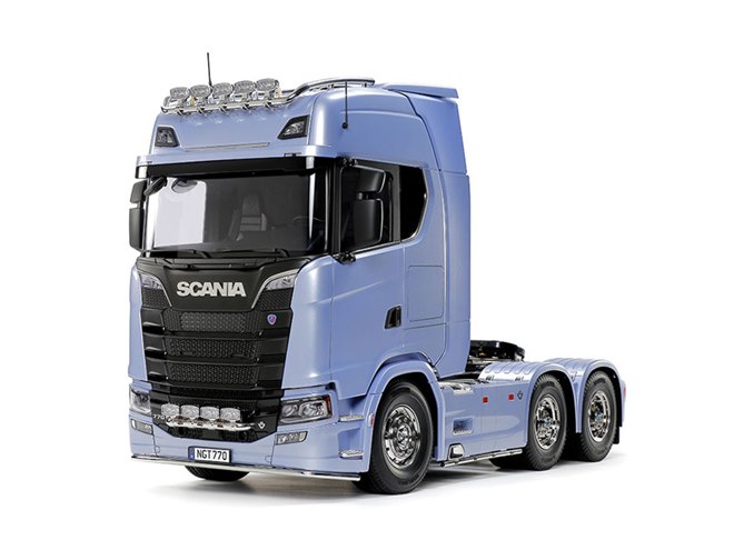 タミヤ、1/14電動RC「スカニア 770 S 6x4 フルオペレーションセット