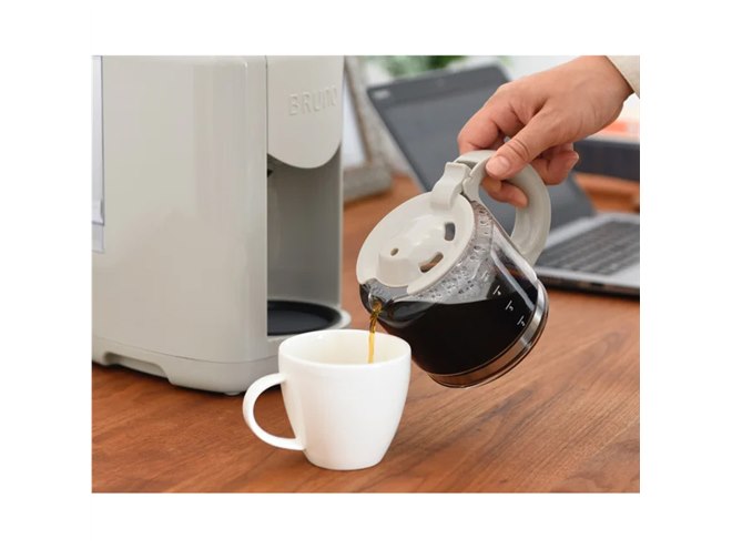 BRUNO、コーヒー豆・粉のどちらも使える「コンパクトミル付きコーヒー