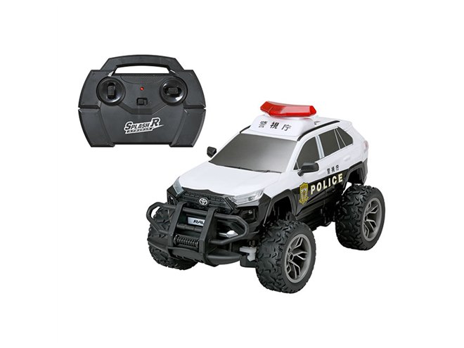 ハピネット、時速約8kmの水陸両用トイR/C「トヨタ RAV4 パトカー