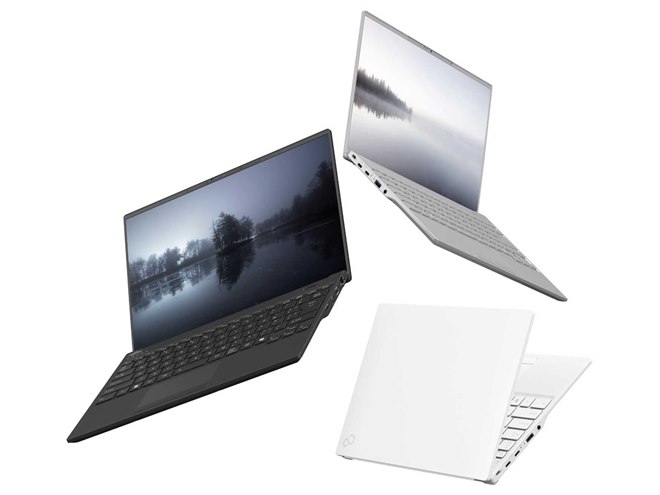 富士通、重さ約675gの14型WUXGA液晶搭載ノートPC「UH」シリーズなど