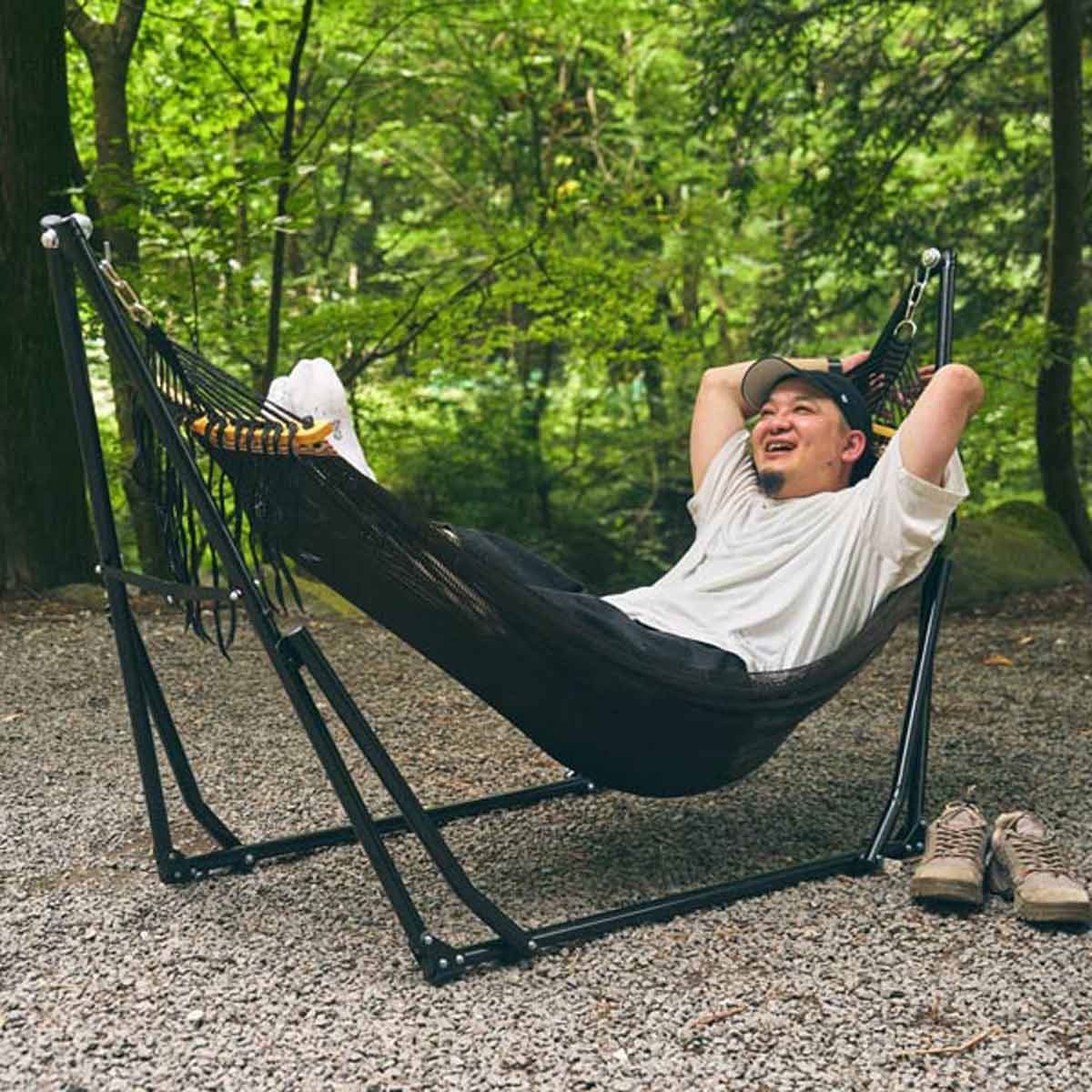 Supremeのハンモック Amazon.co.jp: タンスのゲン ハンモック 自立式
