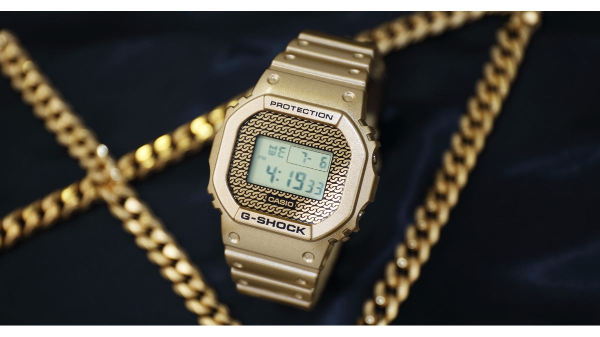 ギラギラ感満点「G-SHOCK」！ Hip Hopの「ゴールドチェーン」が