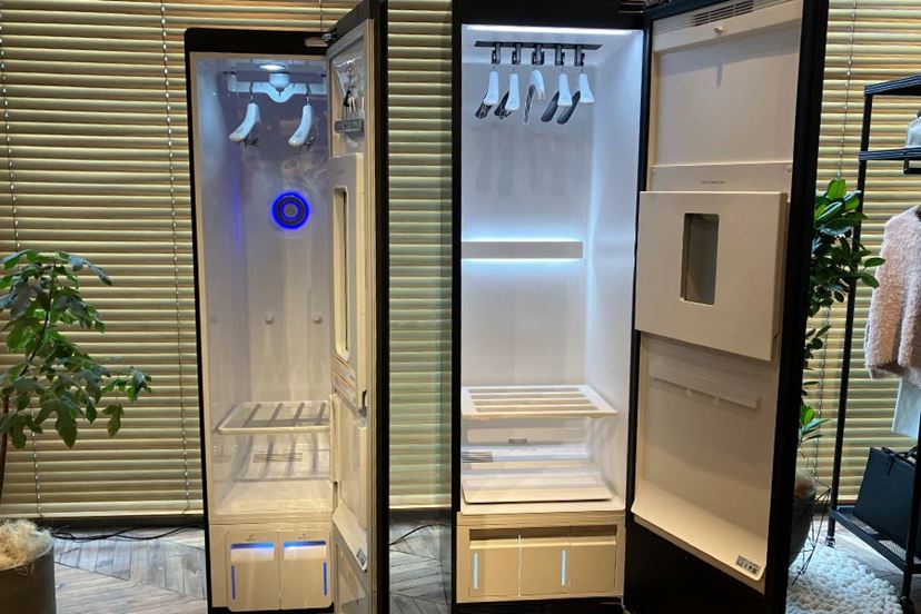 lgスタイラー2020年製 電気式衣類乾燥機 吊り下げ式 スリムデザイン