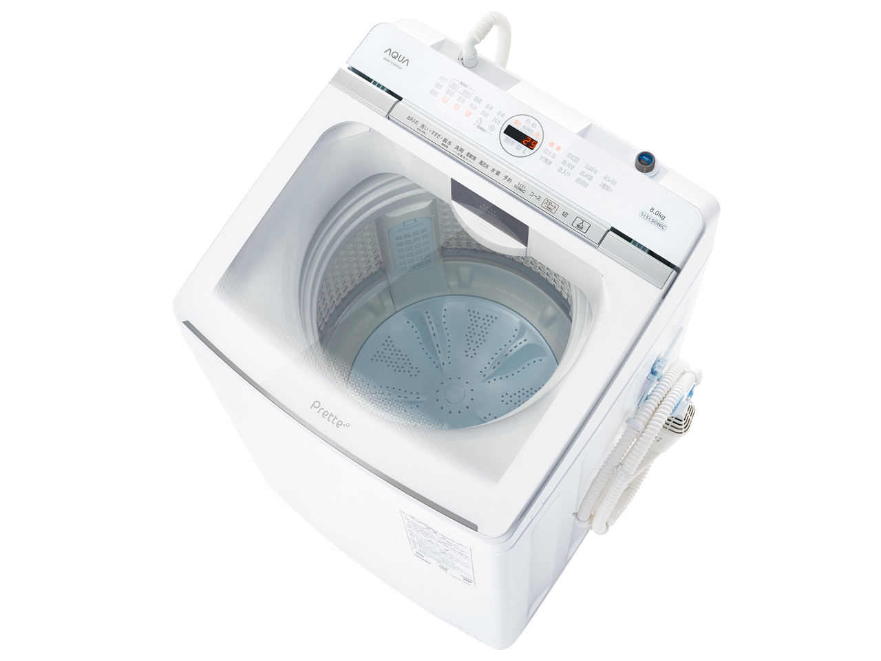 AQUA Prette plus AQW-VX8R-W [ホワイト] 価格比較 - 価格.com