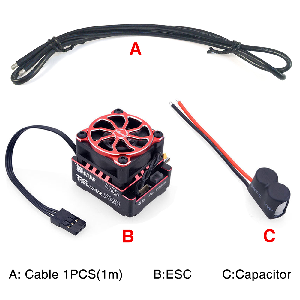Rocket-RC Thunder 540 Sensored Brushless Motor 160A ESC for 1/10