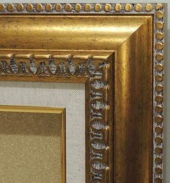 9631 ゴールド F6号 410×318mm アクリル板付き 油彩額縁 フレーム