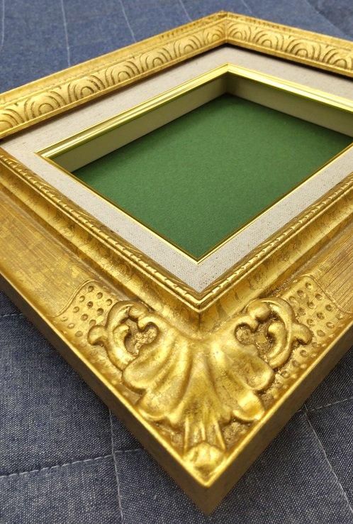 8904 ゴールド F20号 727×606mm 油彩額縁 油絵額 大額【大型商品※送料