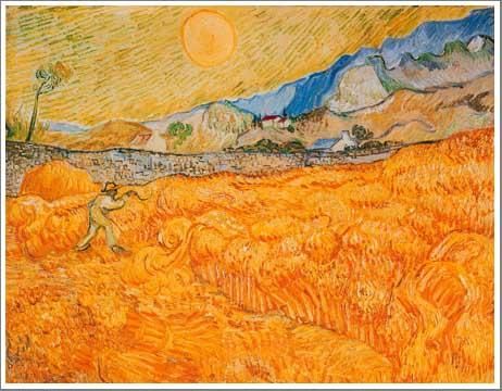 風水インテリア（金運）20位 ゴッホ【収穫】 - 手描き 絵画（油絵