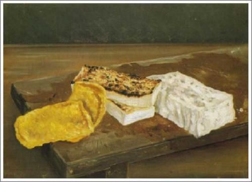 高橋由一【豆腐】 - 手描き 絵画（油絵複製画）販売のアート名画館