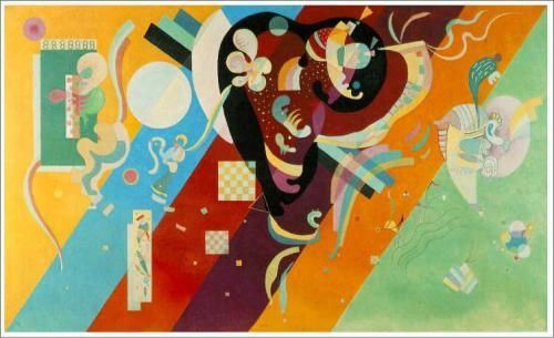 カンディンスキー【Composition IX】コンポジション9 - 手描き 絵画