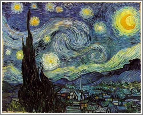 ゴッホ【星月夜】 - 手描き 絵画（油絵複製画）販売のアート名画館