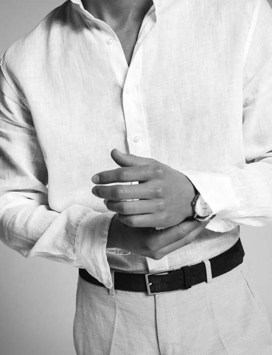 正規通販】Frank&Eileen PAUL メンズシャツ LINEN WHITE フランク