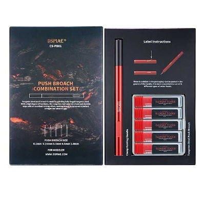 DSPIAE -超硬タガネグリップセット | タガネ5個と専用グリップのセット