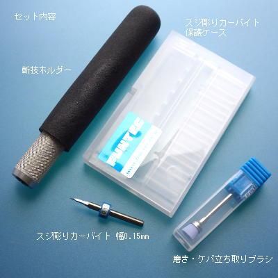 ファンテック - スジ彫りカーバイト0.15スターターセット - G PARTS