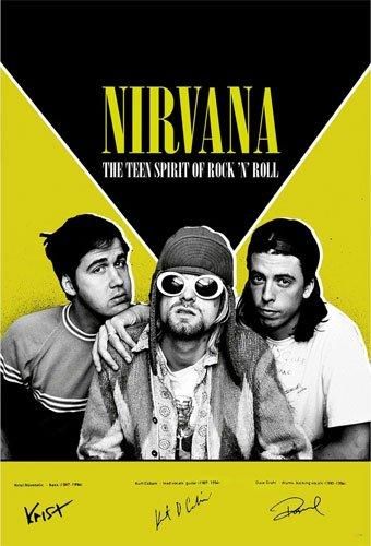 ニルヴァーナ NIRVANA 1987-94 POSTER 24”x35” Inch Kurt Cobain