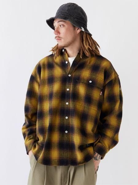 F.A.T. 】 ×【 BIG MAC 】 MAC SHADE ( BIG シルエット L/S オンブレ