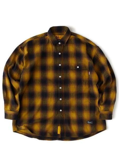 F.A.T. 】 ×【 BIG MAC 】 MAC SHADE ( BIG シルエット L/S オンブレ