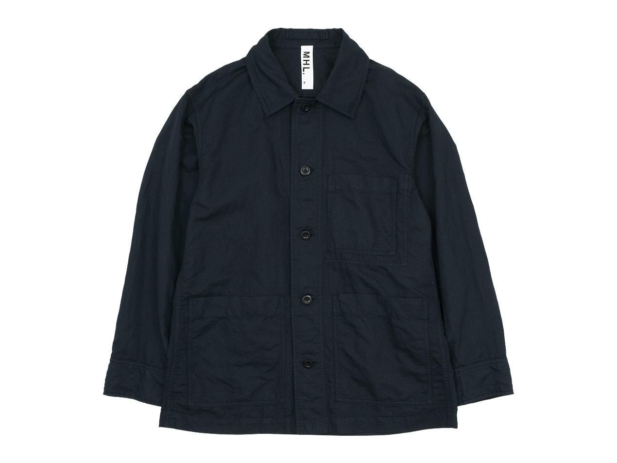 MHL. DRY COTTON LINEN TWILL BLOUSON 121NAVY 〔メンズ〕 MHL.通販