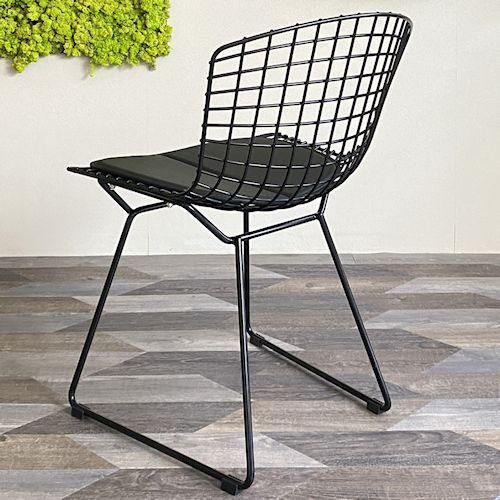 ハリー・ベルトイア/WireChairワイヤーチェア【ブラックフレーム×PU