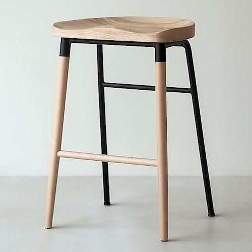 デザイナーズスタイル/北欧デザインNVバースツール【高さ65cm・3カラー