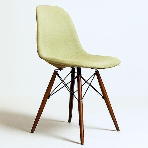 イームズ/DSWサイドシェルチェアウッドベース【ファブリックカバー仕様