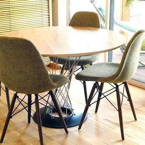 イームズ/DSWサイドシェルチェアウッドベース【ファブリックカバー仕様