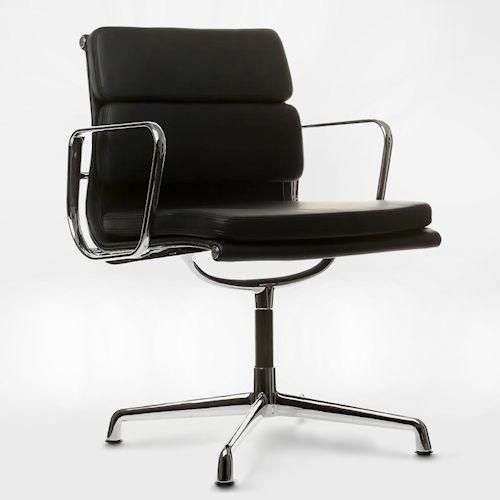 イームズ/アルミナムグループゲストチェア【ソフトパッド・フルレザーG