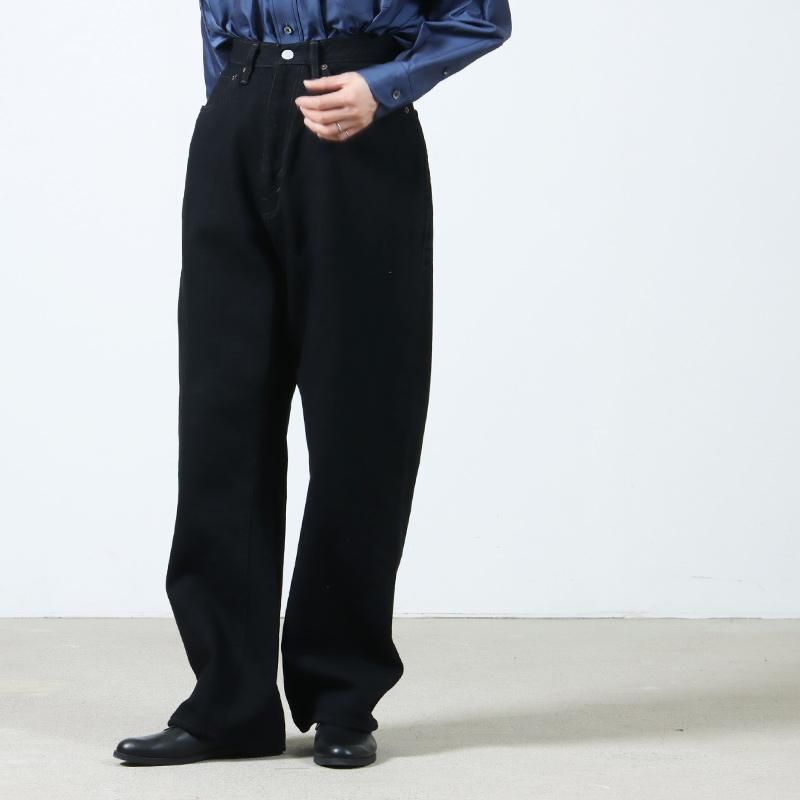 CIOTA (シオタ) High-rise 5 Pocket Pants Black（One Wash