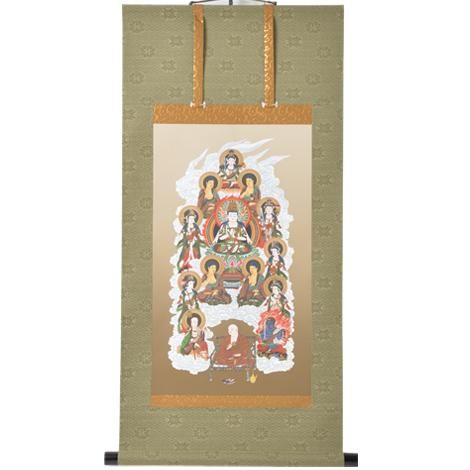 新品 50%OFF】掛軸 真言十三佛 小林春堂 3尺 ※1本のみ限定販売｜ お
