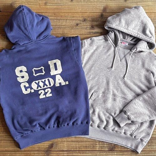STANDARD CALIFORNIA】SD LOGO AFTER HOOD SWEAT NAVY フード